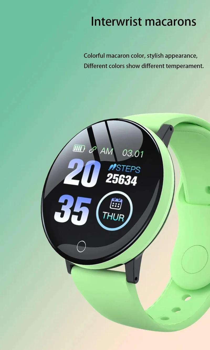 Neue D18 Multifunktionale Smart Watch Männer Frauen Bluetooth Verbunden Telefon Musik Fitness Sport Armband Schlaf Monitor Smartwatch