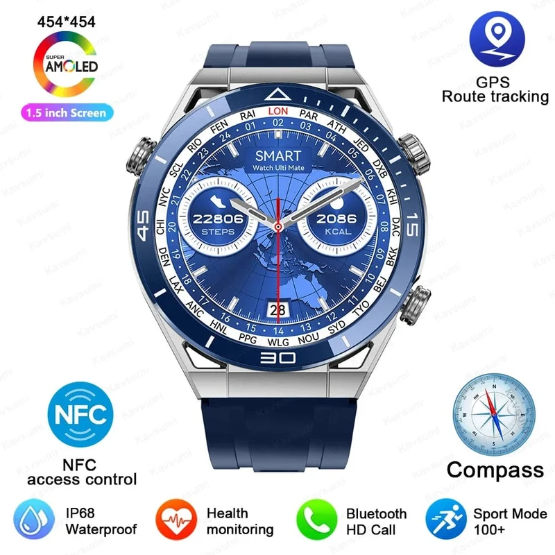Für Huawei GT6 Pro Smart Watch Männer 390 * 390 HD-Bildschirm Herzfrequenz Bluetooth-Anruf IP67 wasserdichte Sport-SmartWatch für Xiaomi Apple