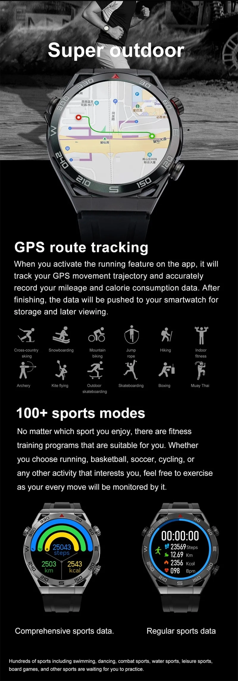 Für Huawei GT6 Pro Smart Watch Männer 390 * 390 HD-Bildschirm Herzfrequenz Bluetooth-Anruf IP67 wasserdichte Sport-SmartWatch für Xiaomi Apple
