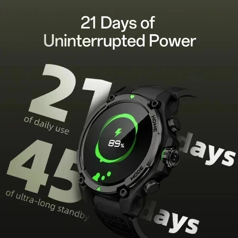 [Weltpremiere] Blackshark GS3 Smart Watch Globale Version 1.43"AMOLED-Display 5ATM 21 Tage Akkulaufzeit GPS-Satellitenpositionierung