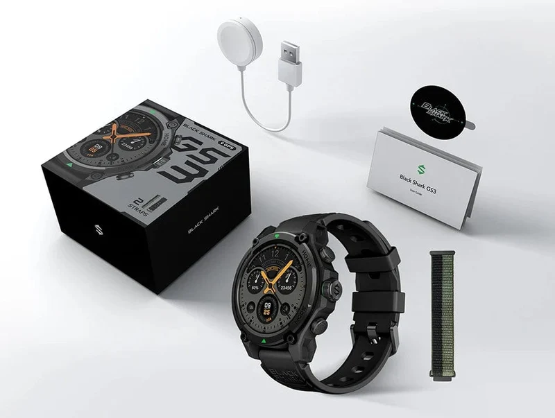 [Weltpremiere] Blackshark GS3 Smart Watch Globale Version 1.43"AMOLED-Display 5ATM 21 Tage Akkulaufzeit GPS-Satellitenpositionierung