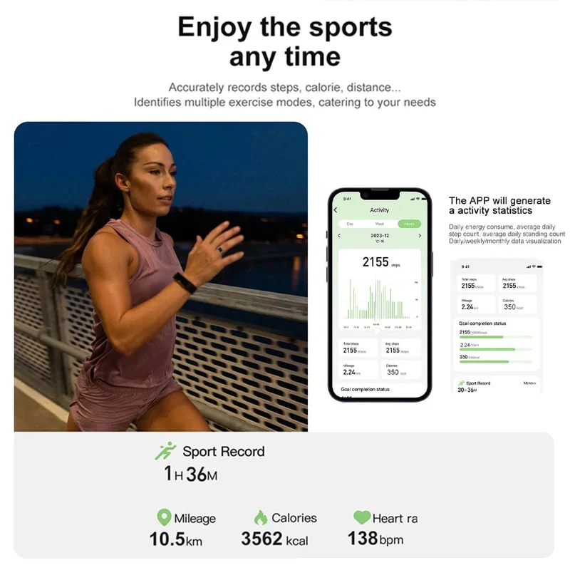COLMI R02 Smart Ring Militärqualität Titanstahlgehäuse Gesundheitsüberwachung IP68 & 3ATM Wasserdicht Multisportmodi