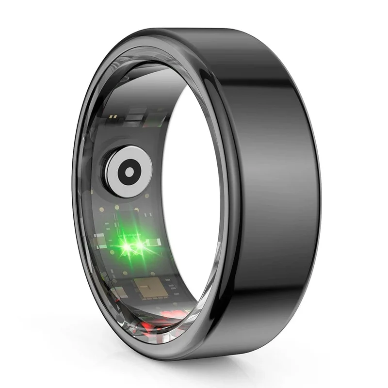 COLMI R02 Smart Ring Militärqualität Titanstahlgehäuse Gesundheitsüberwachung IP68 & 3ATM Wasserdicht Multisportmodi