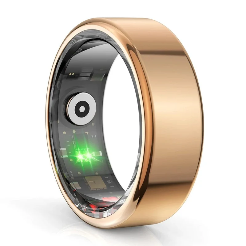 COLMI R02 Smart Ring Militärqualität Titanstahlgehäuse Gesundheitsüberwachung IP68 & 3ATM Wasserdicht Multisportmodi