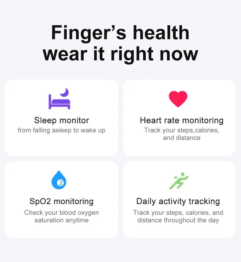 COLMI R02 Smart Ring Militärqualität Titanstahlgehäuse Gesundheitsüberwachung IP68 & 3ATM Wasserdicht Multisportmodi