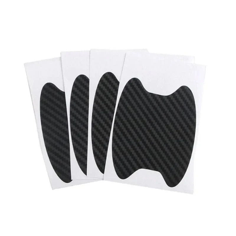 Autoaufkleber Anti-Kratzer Autotürgriff Carbon Fiber Protector Autos Griff Schutzfolie Styling Außenzubehör