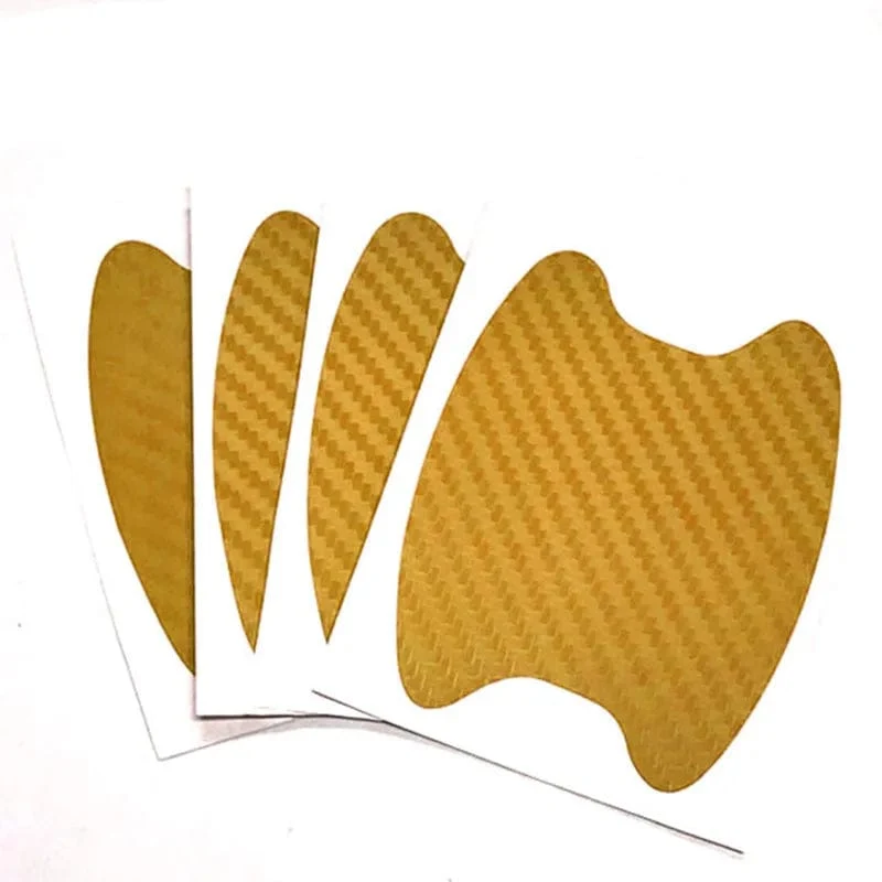 Autoaufkleber Anti-Kratzer Autotürgriff Carbon Fiber Protector Autos Griff Schutzfolie Styling Außenzubehör