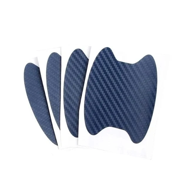 Autoaufkleber Anti-Kratzer Autotürgriff Carbon Fiber Protector Autos Griff Schutzfolie Styling Außenzubehör
