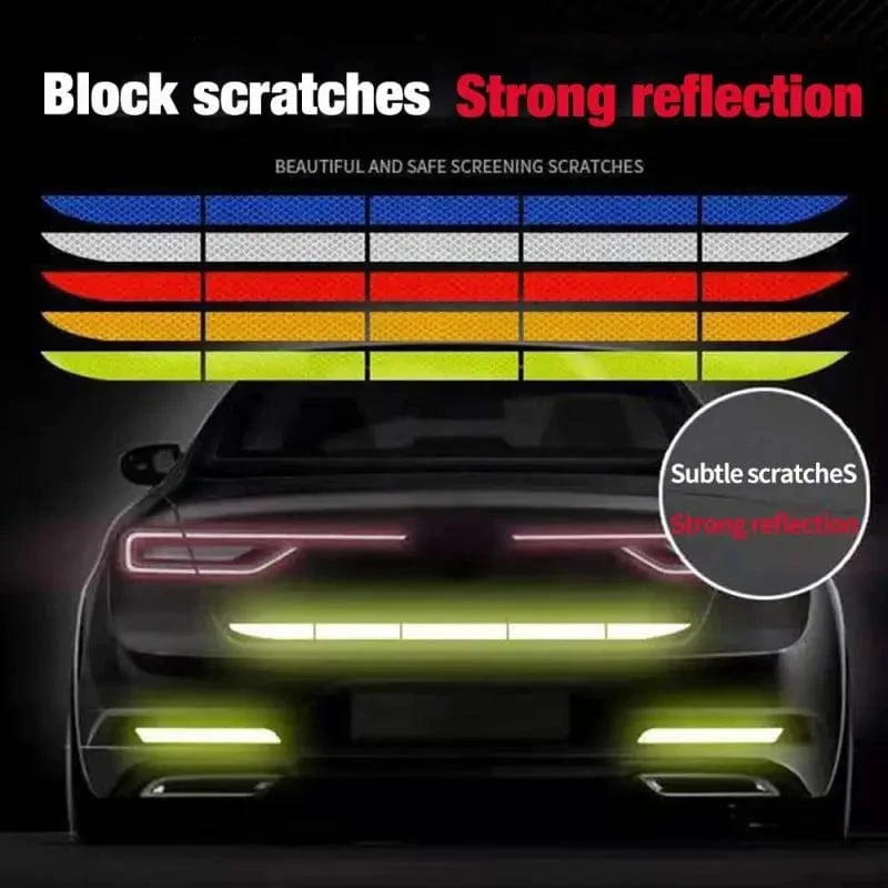 Auto Radnabe Reflektierende Streifen Türgriff Sicherheitswarnaufkleber Auto Heckwarnband Autoaufkleber Außenzubehör