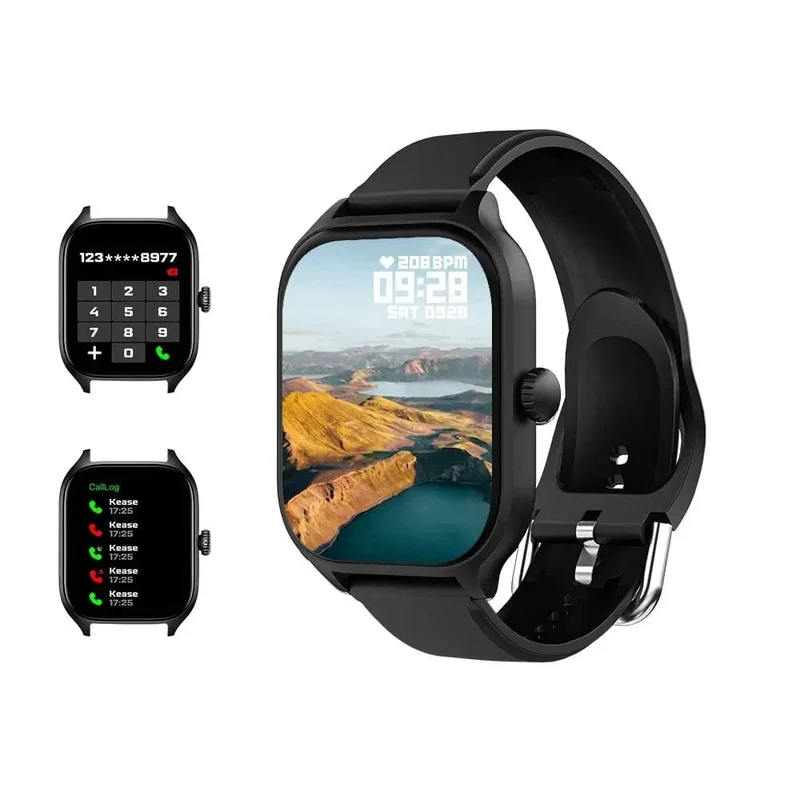 H9 Neue Smart Watch 2.01 Zoll HD-Display Anruf annehmen Nachrichtenvorschau Sportmodi DIY-Zifferblatt Wettervorhersage für Männer und Frauen