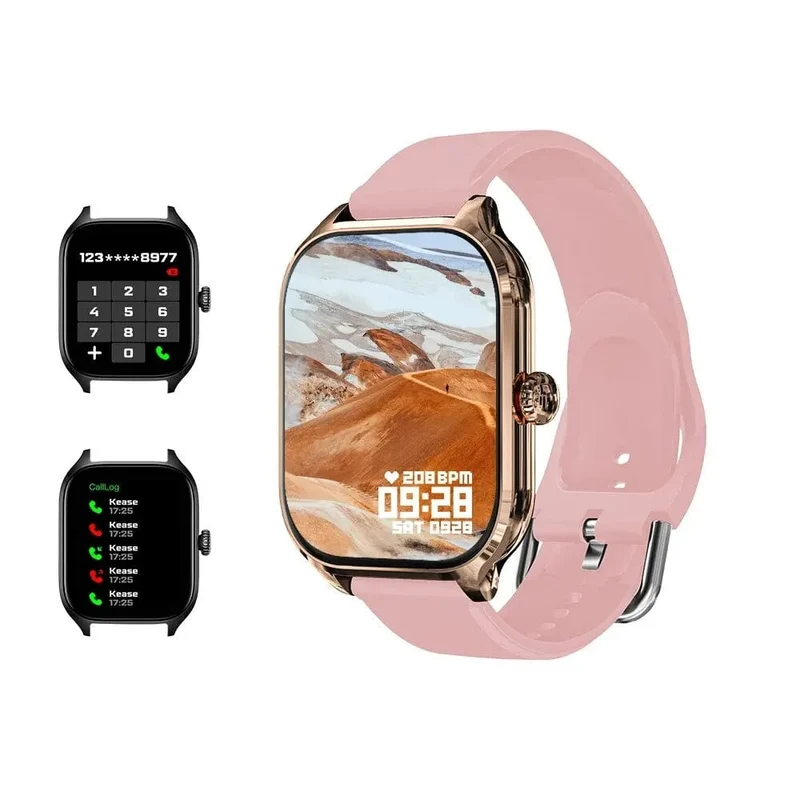 H9 Neue Smart Watch 2.01 Zoll HD-Display Anruf annehmen Nachrichtenvorschau Sportmodi DIY-Zifferblatt Wettervorhersage für Männer und Frauen
