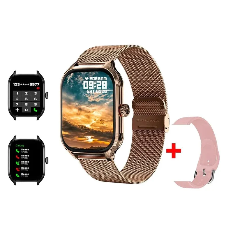 H9 Neue Smart Watch 2.01 Zoll HD-Display Anruf annehmen Nachrichtenvorschau Sportmodi DIY-Zifferblatt Wettervorhersage für Männer und Frauen