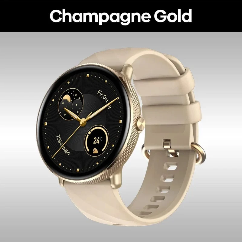 Zeblaze GTR 3 Pro Smart Watch mit Sprachanrufen, 1.43-Zoll-AMOLED-Display, Rahmen aus 316L-Edelstahl, Fitness-Tracking-Smartwatch