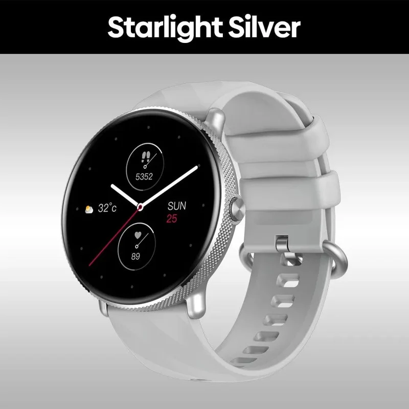 Zeblaze GTR 3 Pro Smart Watch mit Sprachanrufen, 1.43-Zoll-AMOLED-Display, Rahmen aus 316L-Edelstahl, Fitness-Tracking-Smartwatch