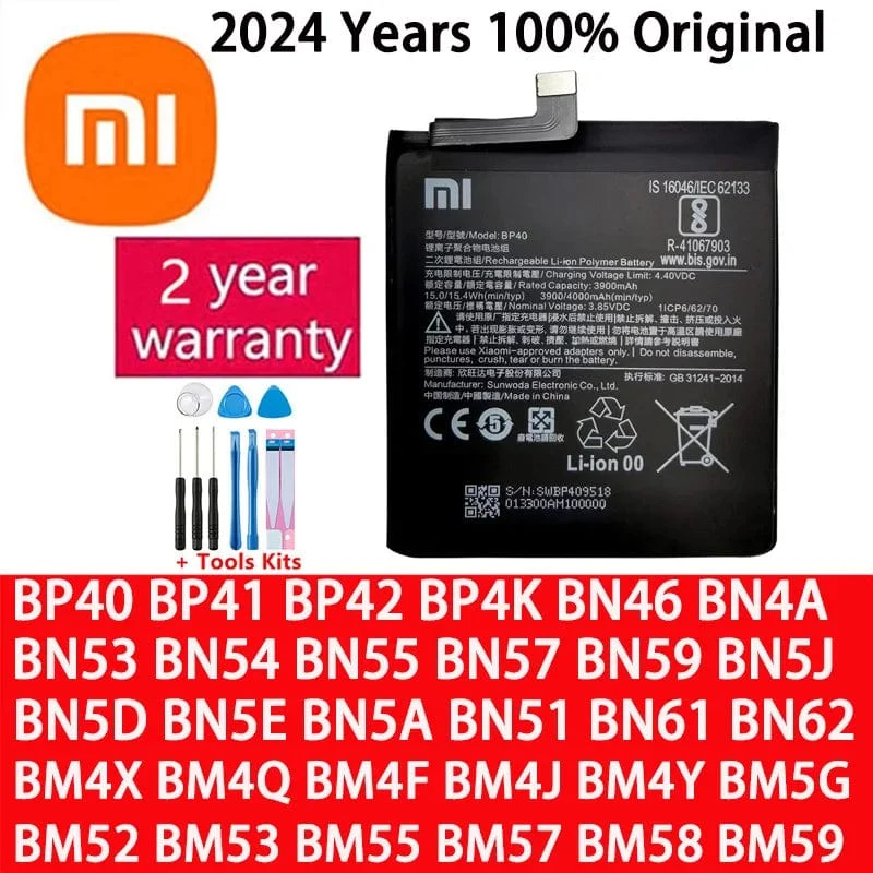 Batterie Für Xiaomi Mi Redmi Hinweis Poco CC9 K20 F2 F3 K30 M3 X3 M4 K40 X4 X5 7 8 8A 8T 9 9T 10 10S 10T 11 11T 11S 12 12T Lite Pro