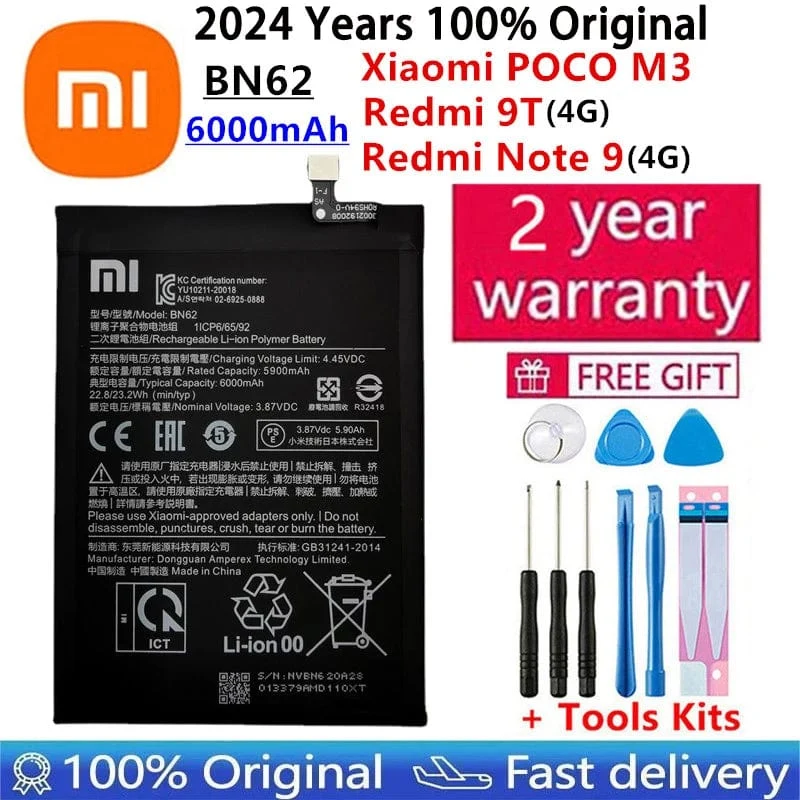 Batterie Für Xiaomi Mi Redmi Hinweis Poco CC9 K20 F2 F3 K30 M3 X3 M4 K40 X4 X5 7 8 8A 8T 9 9T 10 10S 10T 11 11T 11S 12 12T Lite Pro