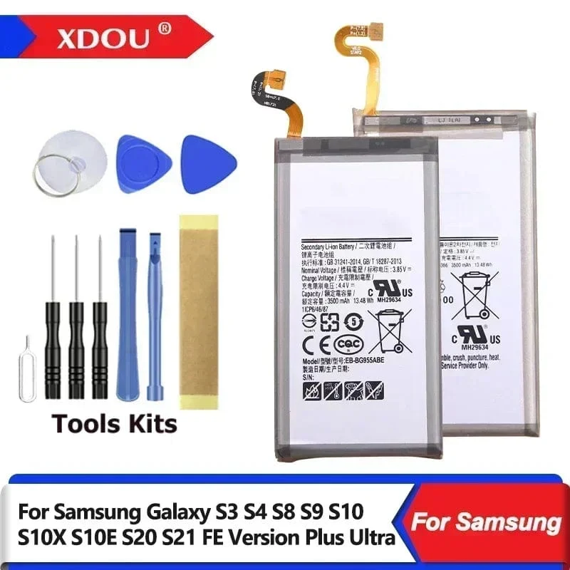 XDOU Neue EB-BG973ABU EB-BG975ABU EB-BG980ABY Batterie Für Samsung Galaxy S3 S4 S8 S9 S10 S10X S10E S20 S21 FE Version Plus ultra