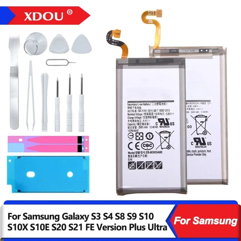 XDOU Neue EB-BG973ABU EB-BG975ABU EB-BG980ABY Batterie Für Samsung Galaxy S3 S4 S8 S9 S10 S10X S10E S20 S21 FE Version Plus ultra