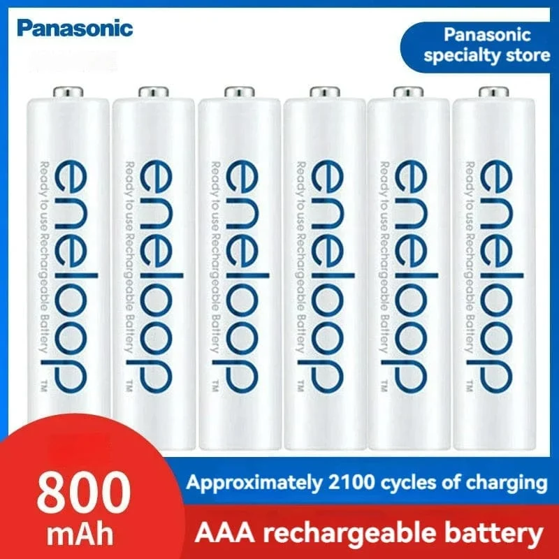 Panasonic Eneloop original AA AAA akku 1.2 v 1900 mAh 800 mAh vorgeladen nimh geeignet für taschenlampe kamera spielzeug