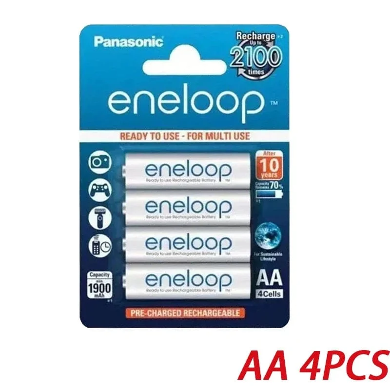 Panasonic Eneloop original AA AAA akku 1.2 v 1900 mAh 800 mAh vorgeladen nimh geeignet für taschenlampe kamera spielzeug