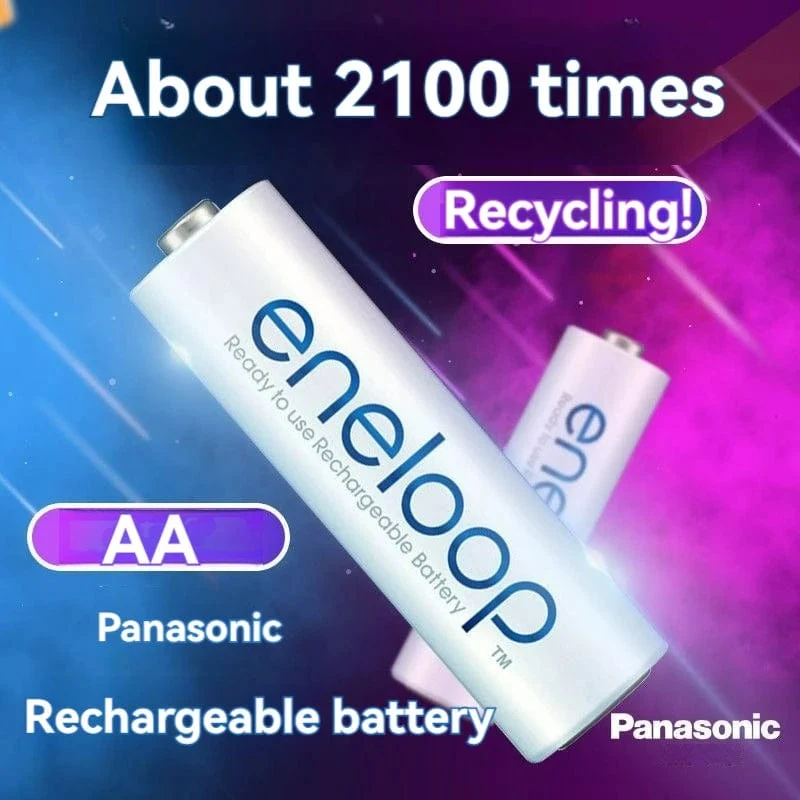 Panasonic Eneloop original AA AAA akku 1.2 v 1900 mAh 800 mAh vorgeladen nimh geeignet für taschenlampe kamera spielzeug
