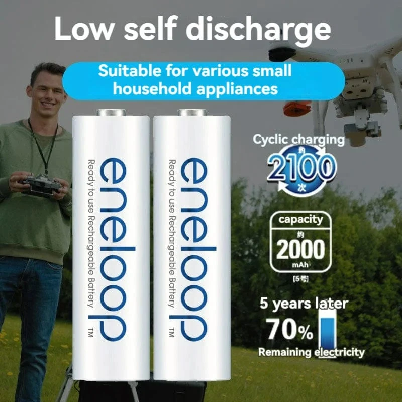 Panasonic Eneloop original AA AAA akku 1.2 v 1900 mAh 800 mAh vorgeladen nimh geeignet für taschenlampe kamera spielzeug