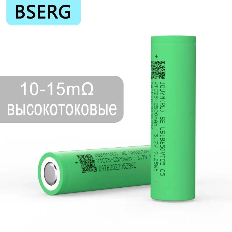 18650 Akku 2500mAh 3.7V Hochstrom Leistungsstarke Lithium 30A VTC5 C5 Schraubendreher Power Cell
