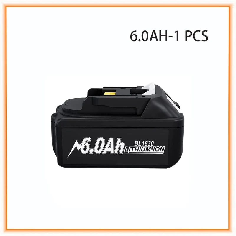 18V 6.0 Ah Leistungsstarker Ersatz für Makita Kompatibler Makita Akku BL1860 BL1850B BL1830 Serie Akku Ersatzakku