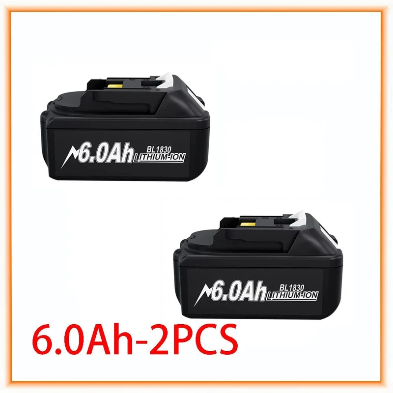 18V 6.0 Ah Leistungsstarker Ersatz für Makita Kompatibler Makita Akku BL1860 BL1850B BL1830 Serie Akku Ersatzakku