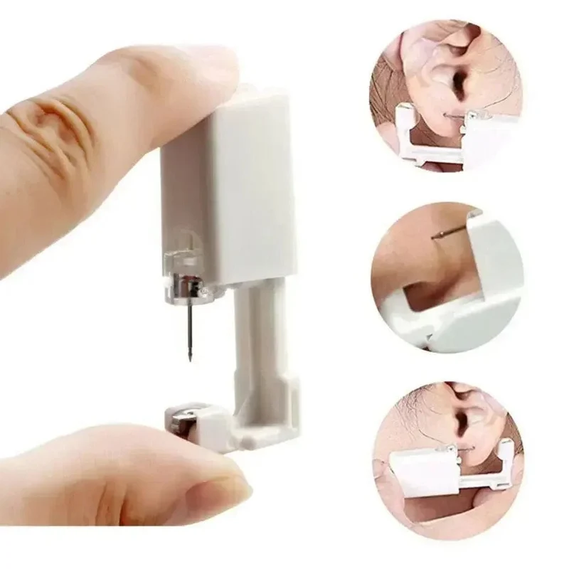 20-teiliges Sicherheits-Ohrpiercing-Pistolen-Set zum Einmalgebrauch, desinfizieren, Sicherheits-Ohrring-Piercer-Maschine, Ohrstecker, Nasenclip, Körperschmuck-Piercing-Werkzeug