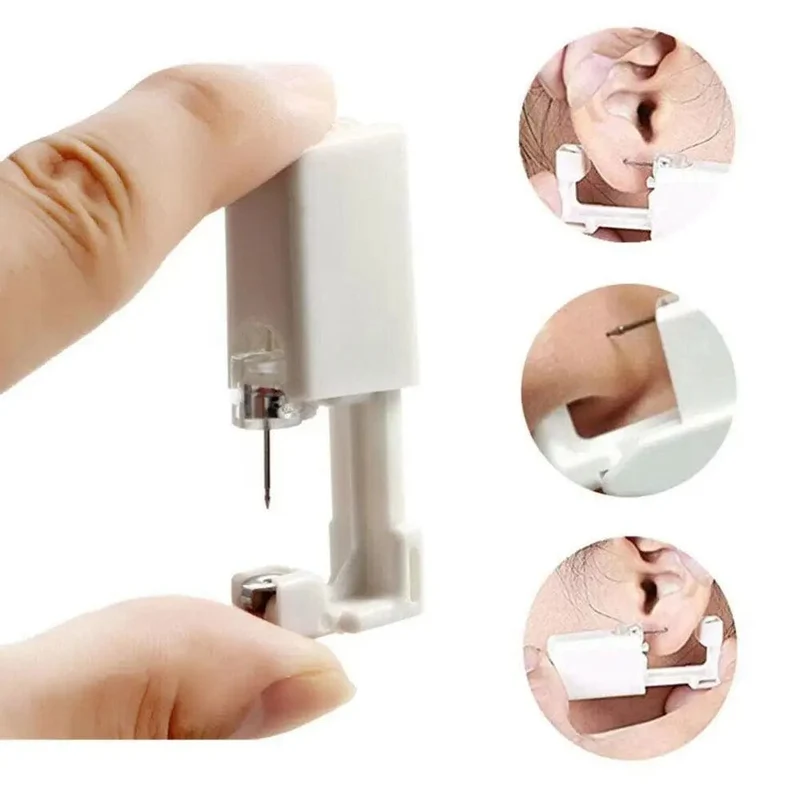 20-teiliges Sicherheits-Ohrpiercing-Pistolen-Set zum Einmalgebrauch, desinfizieren, Sicherheits-Ohrring-Piercer-Maschine, Ohrstecker, Nasenclip, Körperschmuck-Piercing-Werkzeug