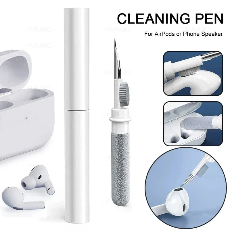 Reinigungswerkzeug für Bluetooth-Kopfhörer für Airpods Pro 3 2 1. Langlebiges Ohrhörer-Gehäuse-Reinigungsset. Reinigungsbürstenstift für Xiaomi Airdots 3Pro.