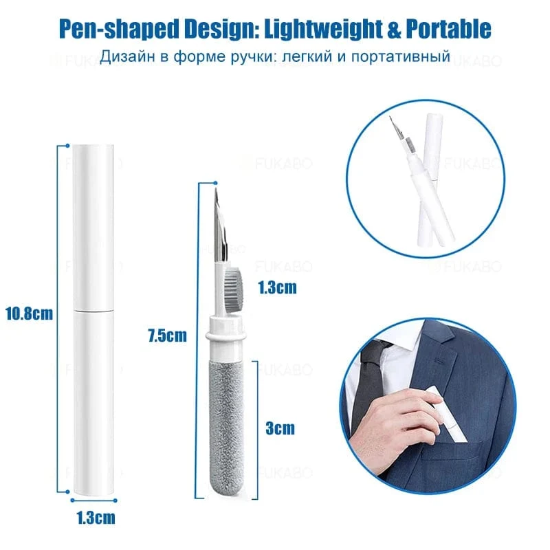 Reinigungswerkzeug für Bluetooth-Kopfhörer für Airpods Pro 3 2 1. Langlebiges Ohrhörer-Gehäuse-Reinigungsset. Reinigungsbürstenstift für Xiaomi Airdots 3Pro.