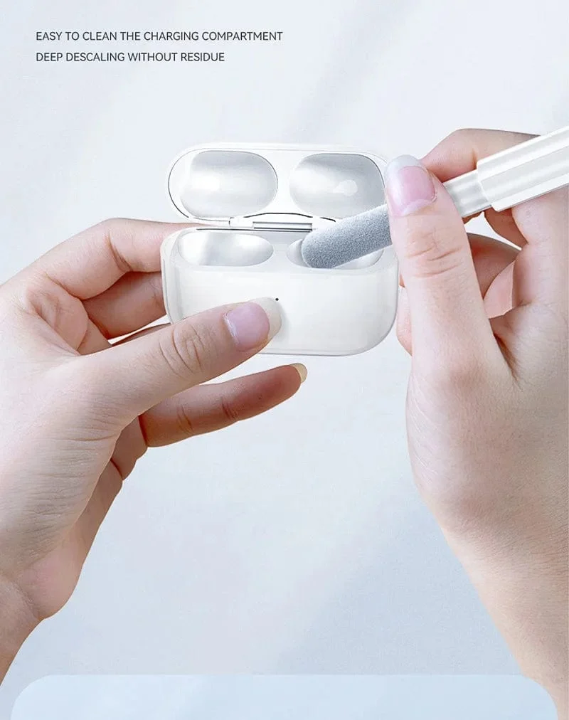 Reinigungswerkzeug für Bluetooth-Kopfhörer für Airpods Pro 3 2 1. Langlebiges Ohrhörer-Gehäuse-Reinigungsset. Reinigungsbürstenstift für Xiaomi Airdots 3Pro.