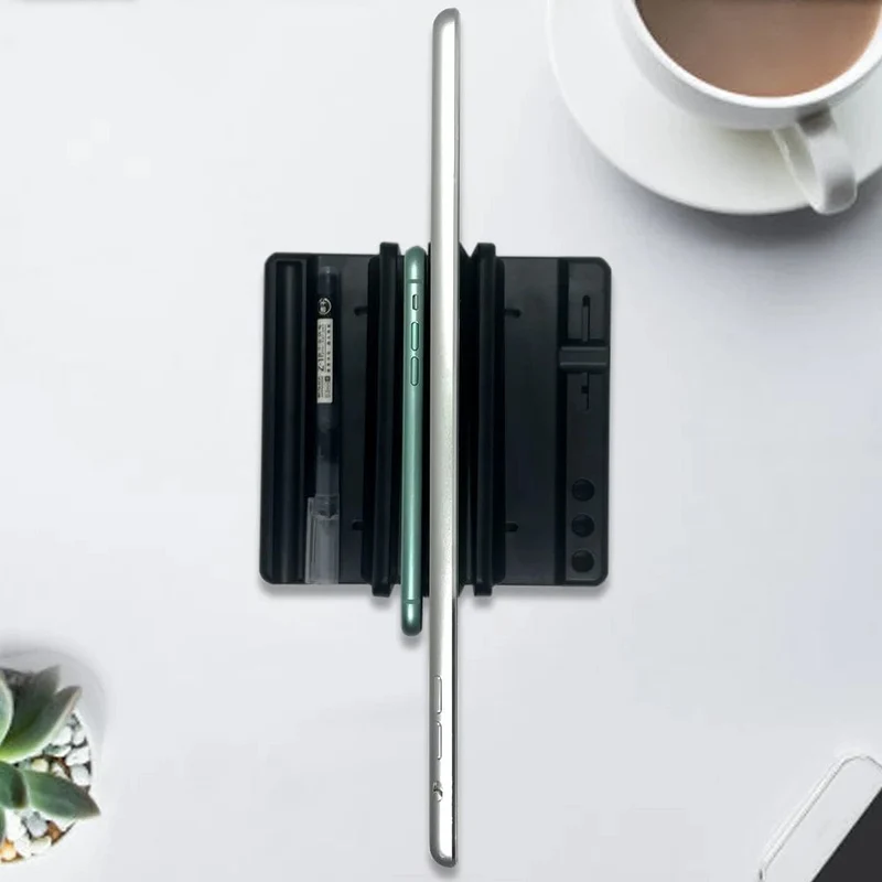 Vertikaler Laptopständer fürs Büro, spart Platz auf dem Schreibtisch, einfach zu platzierendes Computerzubehör, skalierbare Breite, Aufbewahrung auf dem Schreibtisch