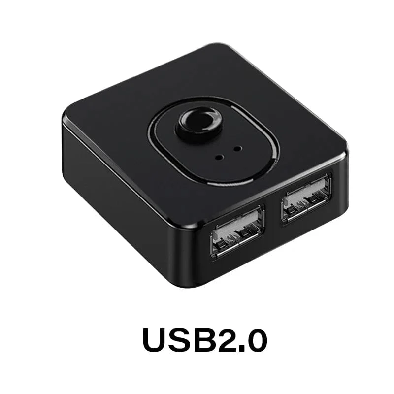 USB 3.0 Switcher KVM Switch 1x2/2x1 Bidirektionaler USB-Hub für Computer Laptop zu Tastatur Maus Drucker U Disk USB 2.0 Extender