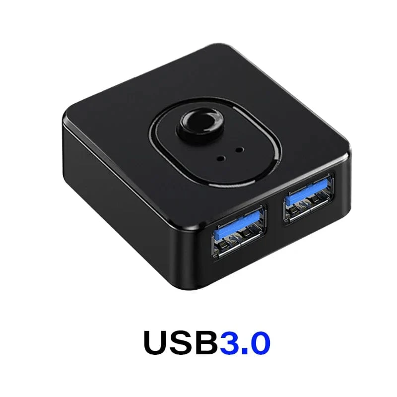 USB 3.0 Switcher KVM Switch 1x2/2x1 Bidirektionaler USB-Hub für Computer Laptop zu Tastatur Maus Drucker U Disk USB 2.0 Extender