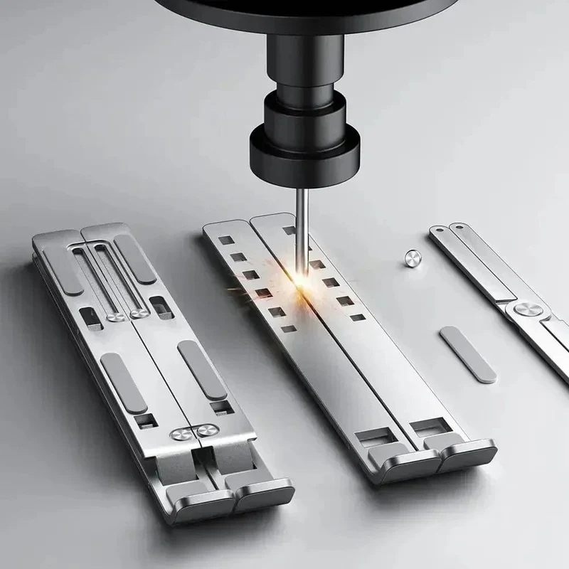 Tragbarer Laptopständer aus Aluminium, Notebook-Unterstützung, Computerhalterung, MacBook Air Pro-Halter, Zubehör, faltbare Lap-Top-Basis für PC