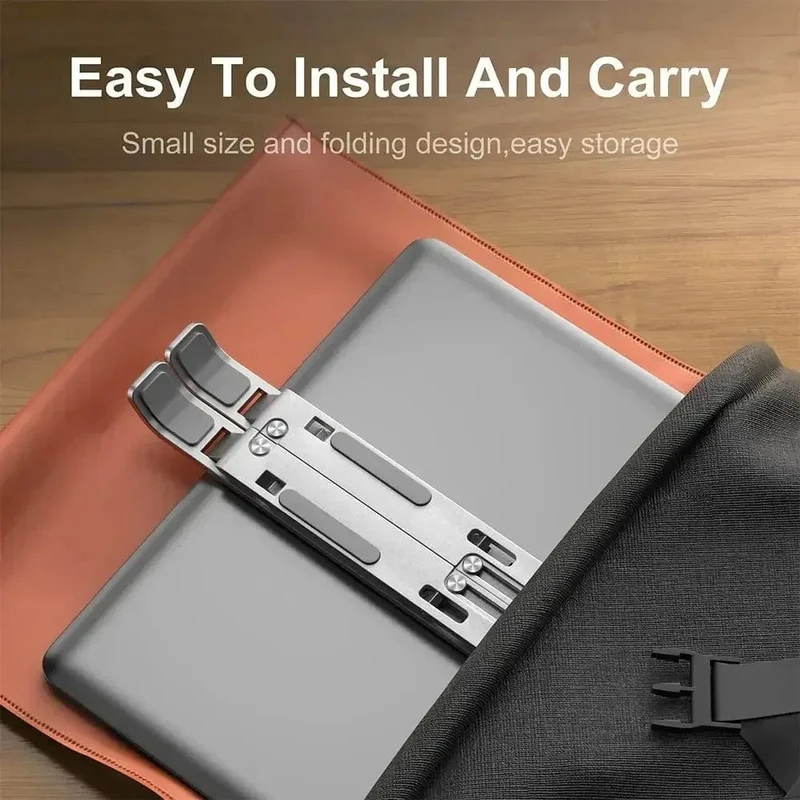 Tragbarer Laptopständer aus Aluminium, Notebook-Unterstützung, Computerhalterung, MacBook Air Pro-Halter, Zubehör, faltbare Lap-Top-Basis für PC