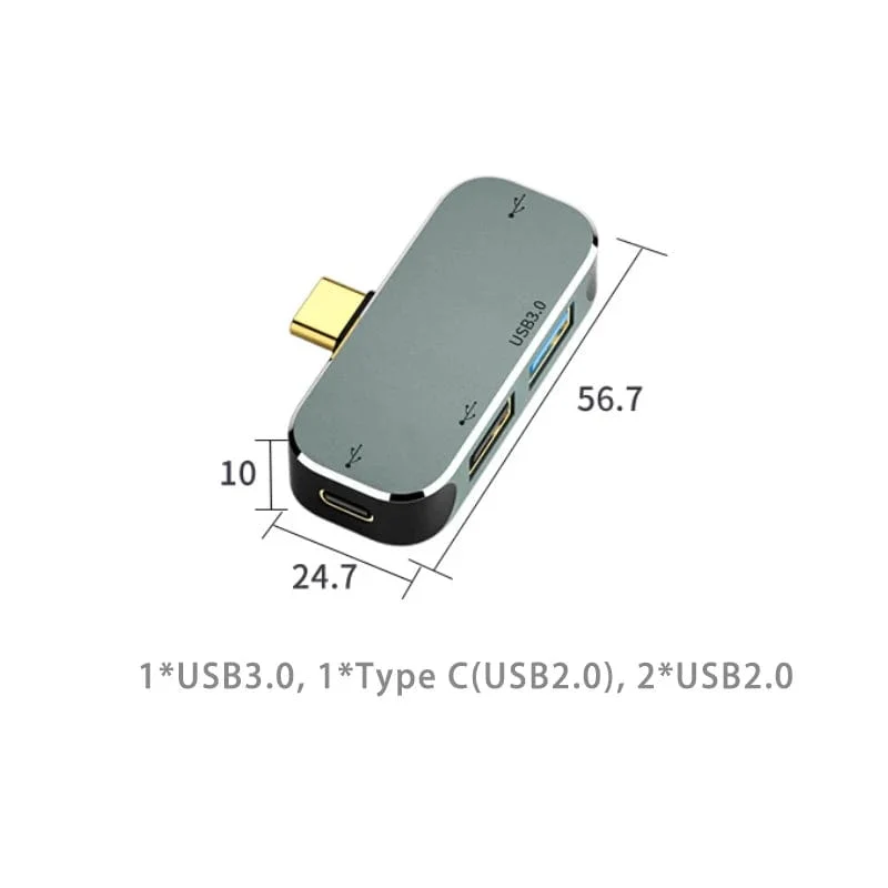 USB HUB Typ C PD100W Extender Dockingstation USB3.0/Audio 3.5 MM Buchse/4K HDMI Adapter USB C HUB Splitter für Computer Macbook