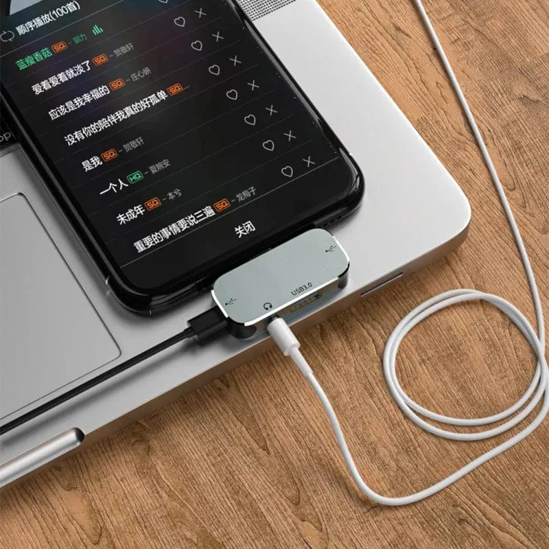 USB HUB Typ C PD100W Extender Dockingstation USB3.0/Audio 3.5 MM Buchse/4K HDMI Adapter USB C HUB Splitter für Computer Macbook