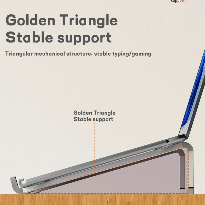 Tragbarer Laptopständer aus Aluminiumlegierung, Computerhalterung, ultraleicht, faltbar, rutschfest, Notebookhalter für MacBook Air Pro