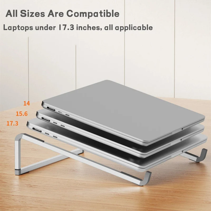 Tragbarer Laptopständer aus Aluminiumlegierung, Computerhalterung, ultraleicht, faltbar, rutschfest, Notebookhalter für MacBook Air Pro