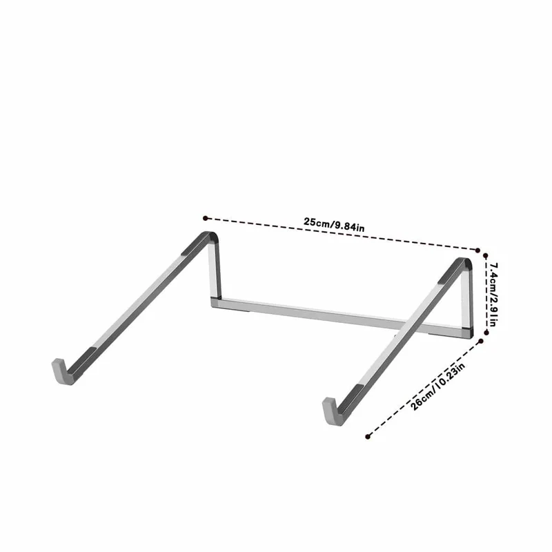 Tragbarer Laptopständer aus Aluminiumlegierung, Computerhalterung, ultraleicht, faltbar, rutschfest, Notebookhalter für MacBook Air Pro