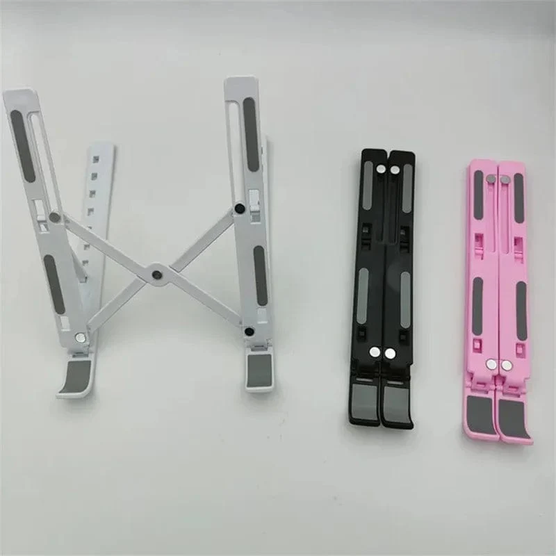 Faltbarer Laptopständer ABS Tragbarer Notebook-Stützsockelhalter Einstellbare Riser-Kühlhalterung für Laptop- und Tablet-Zubehör