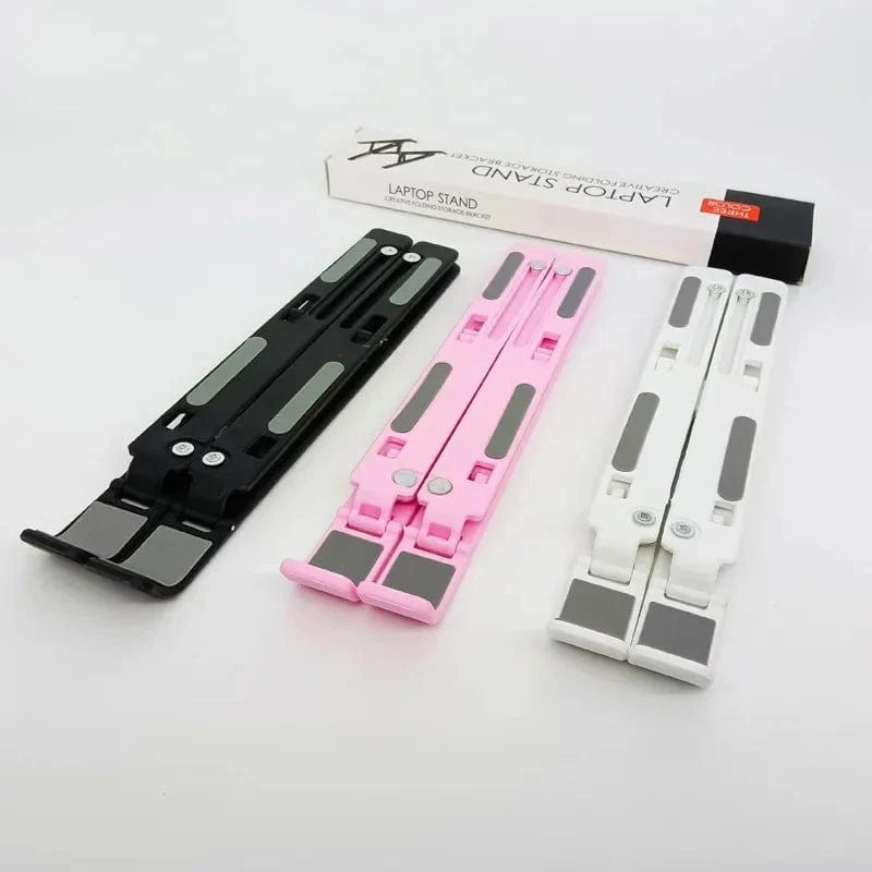 Faltbarer Laptopständer ABS Tragbarer Notebook-Stützsockelhalter Einstellbare Riser-Kühlhalterung für Laptop- und Tablet-Zubehör