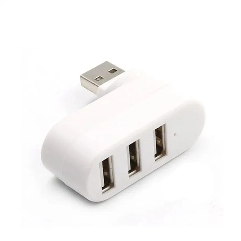 USB Hub 2.0 Adapter Drehen High Speed ​​U Disk Reader Splitter 3 Ports USB 2.0 Für Computer PC Laptop Mac Mini Zubehör