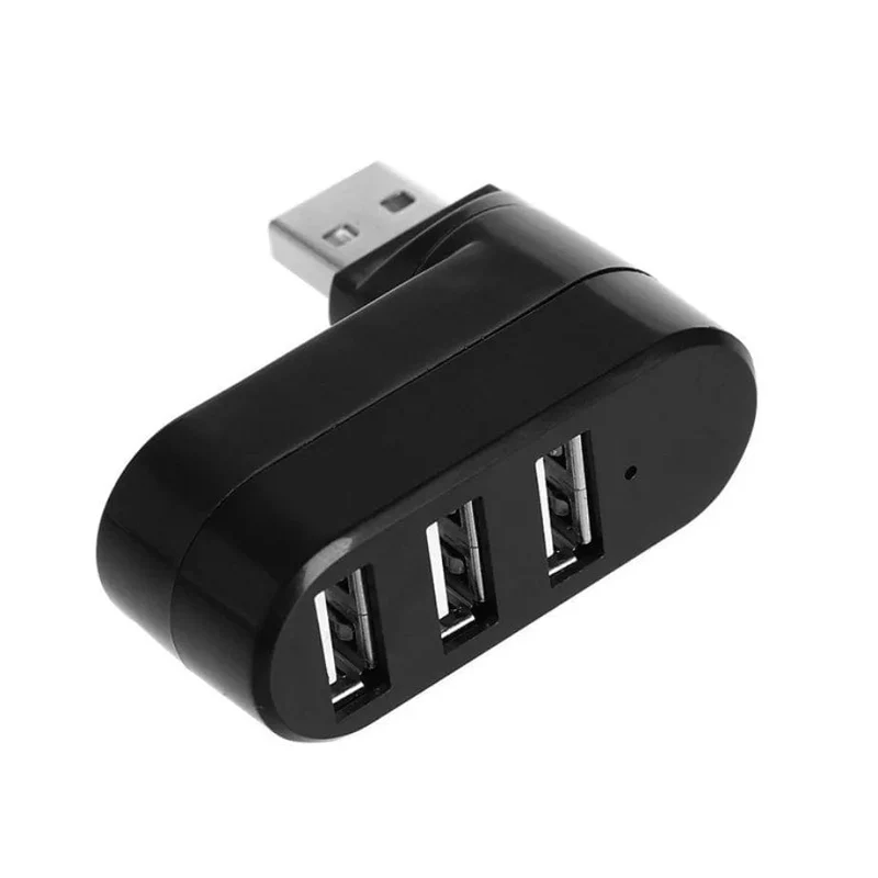 USB Hub 2.0 Adapter Drehen High Speed ​​U Disk Reader Splitter 3 Ports USB 2.0 Für Computer PC Laptop Mac Mini Zubehör