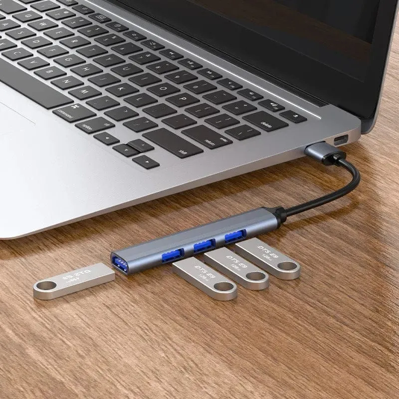 4-in-1 USB 3.0 HUB USB-Hubs Dockingstationen Typ C 3.1 Multi USB Splitter OTG Adapter für PC Computerzubehör Macbook Pro