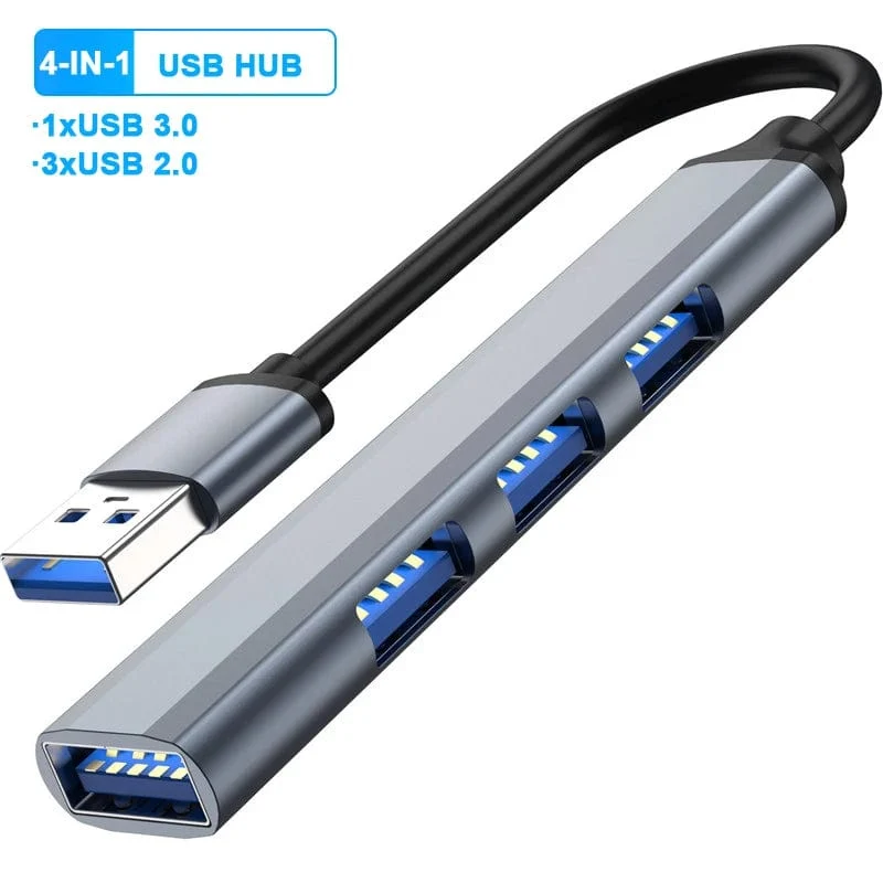 4-in-1 USB 3.0 HUB USB-Hubs Dockingstationen Typ C 3.1 Multi USB Splitter OTG Adapter für PC Computerzubehör Macbook Pro